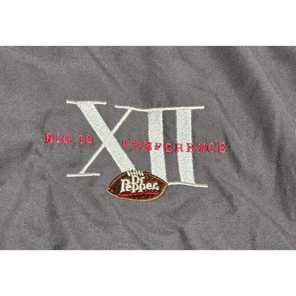 VCC Vantage Big 12 XII Conference Dr Pepper Pullover Jacket Gray Mens M USA LS - Picture 5 of 8